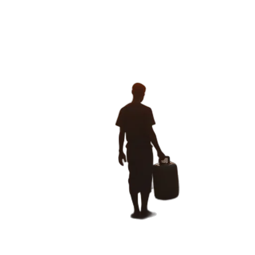 staff, robot, bottle, umbrella transparent PNG cut-out