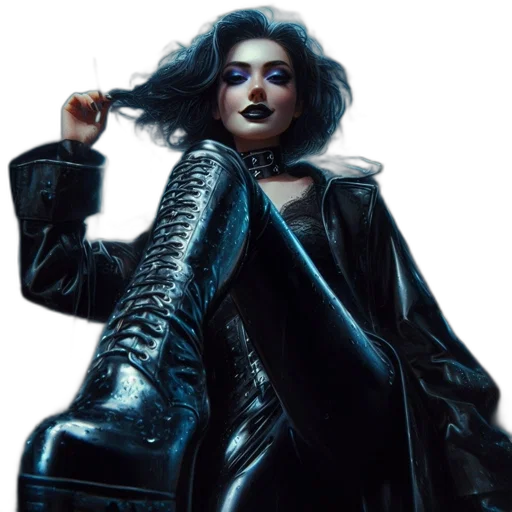jacket, cyberpunk, comic book art, concept art transparent PNG cut-out