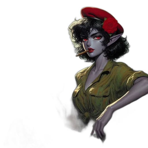 hat, concept art, comic book art, fantasy art transparent PNG cut-out