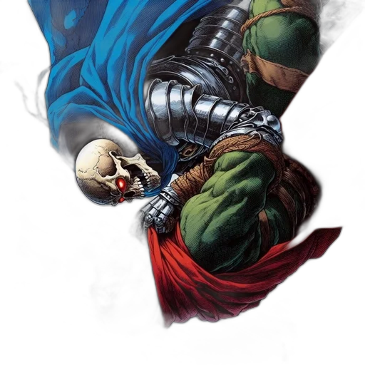 mask, comic book art, concept art, fantasy art transparent PNG cut-out