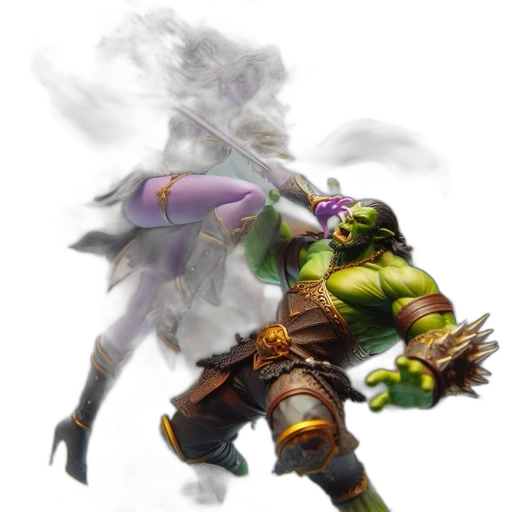 dragon, staff, weapon, creature transparent PNG cut-out