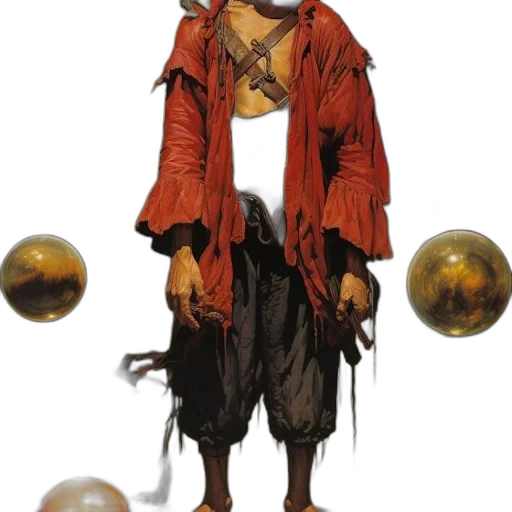 staff, mask, jacket, jewelry transparent PNG cut-out