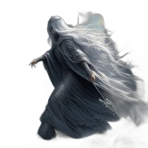 dragon, hair, creature, dress transparent PNG cut-out
