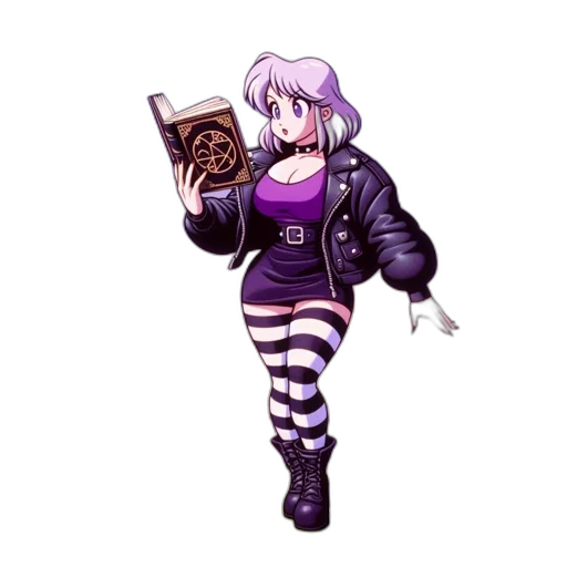 jacket, robot, staff, weapon transparent PNG cut-out