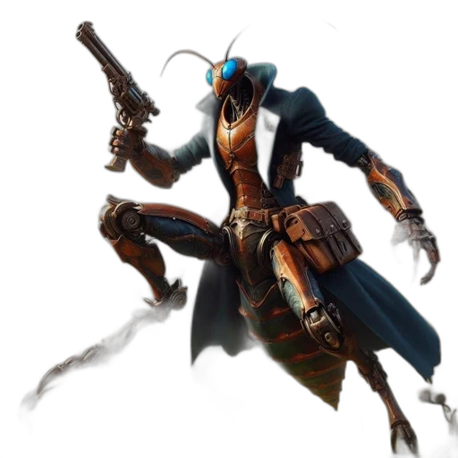 robot, weapon, staff, sword transparent PNG cut-out