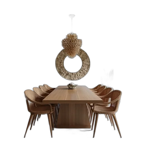 furniture, 3d render, earth tones, modern transparent PNG cut-out