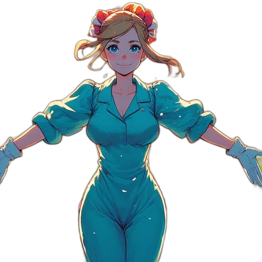 dress, crown, concept art, anime transparent PNG cut-out