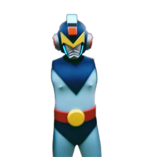 robot, mask, staff, 3d render transparent PNG cut-out