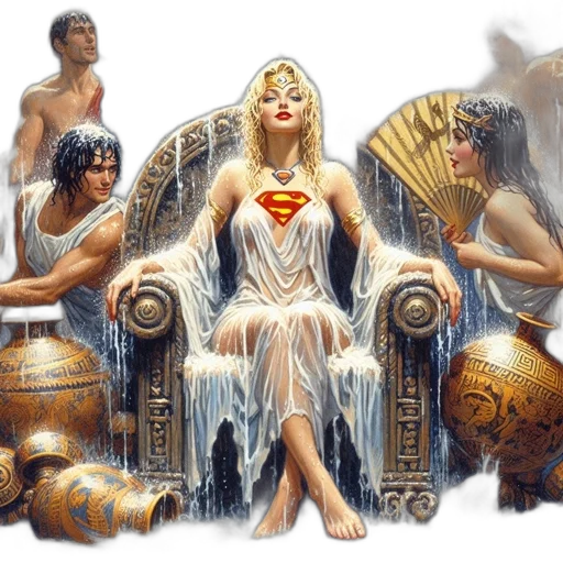 jewelry, dress, comic book art, concept art transparent PNG cut-out