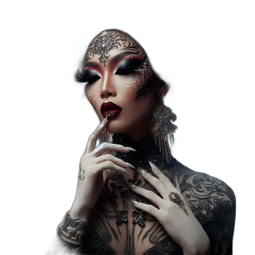 jewelry, creature, mask, crown transparent PNG cut-out