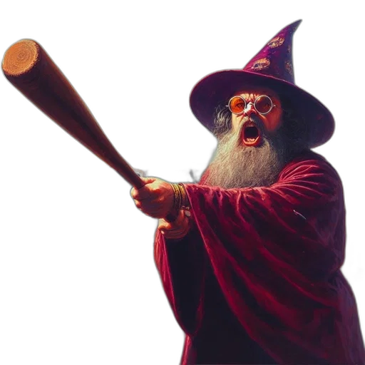 staff, hat, sword, weapon transparent PNG cut-out