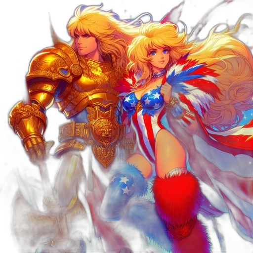 comic book art, fantasy art, concept art, anime transparent PNG cut-out
