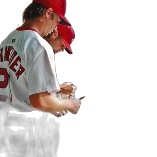 photorealistic, two, baseball, players transparent PNG cut-out