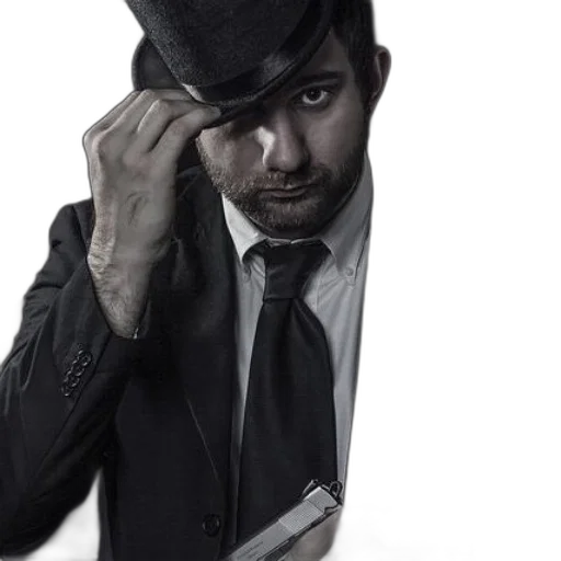 hat, staff, face, jacket transparent PNG cut-out