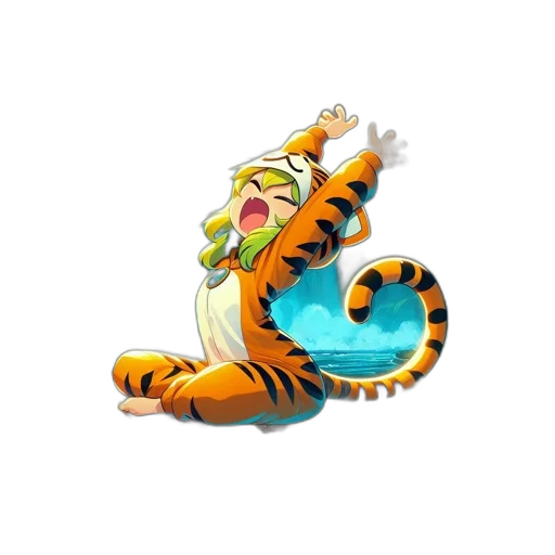 animal, creature, staff, dragon transparent PNG cut-out