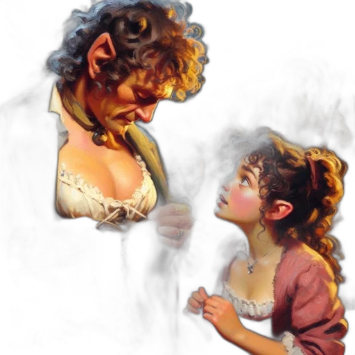 face, oil painting, photorealistic, concept art transparent PNG cut-out