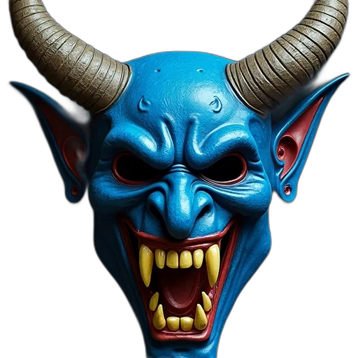 mask, face, 3d render, photorealistic transparent PNG cut-out