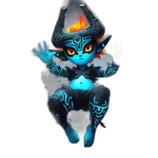 staff, mask, concept art, fantasy art transparent PNG cut-out
