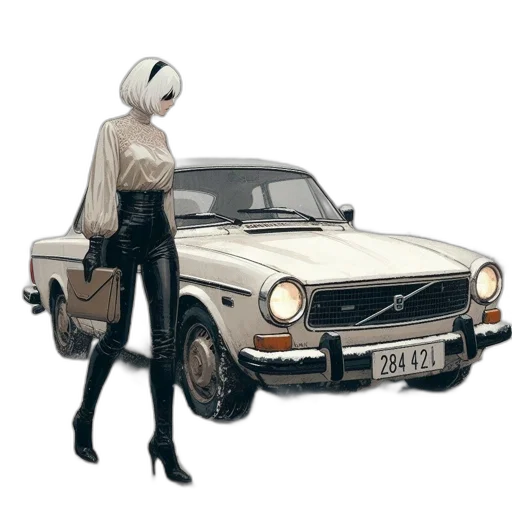 car, jacket, weapon, robot transparent PNG cut-out