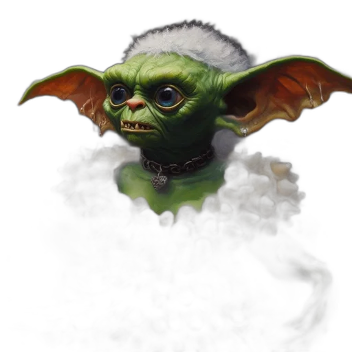 dragon, staff, creature, mask transparent PNG cut-out