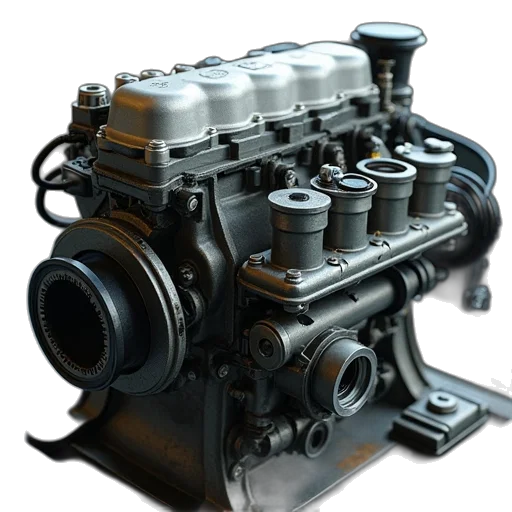 car, robot, weapon, 3d render transparent PNG cut-out