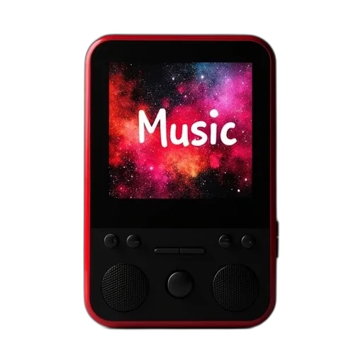 red, black, digital, music transparent PNG cut-out