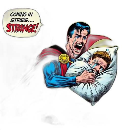 comic book art, concept art, doctor, strange transparent PNG cut-out