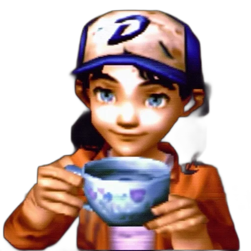 food, hat, pixel art, vaporwave transparent PNG cut-out