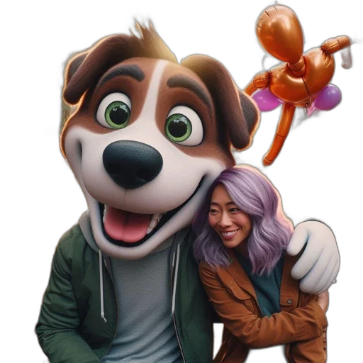 jacket, animal, staff, creature transparent PNG cut-out