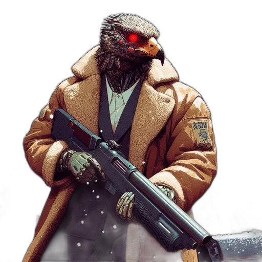 jacket, animal, creature, concept art transparent PNG cut-out