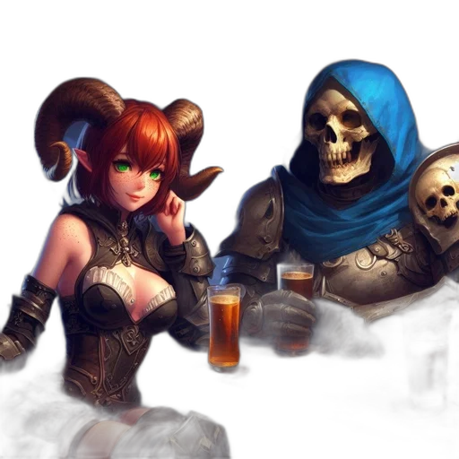 concept art, fantasy art, pixel art, cyberpunk transparent PNG cut-out