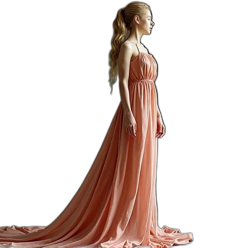 dress, concept art, photorealistic, 3d render transparent PNG cut-out