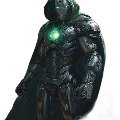 robot, concept art, comic book art, fantasy art transparent PNG cut-out