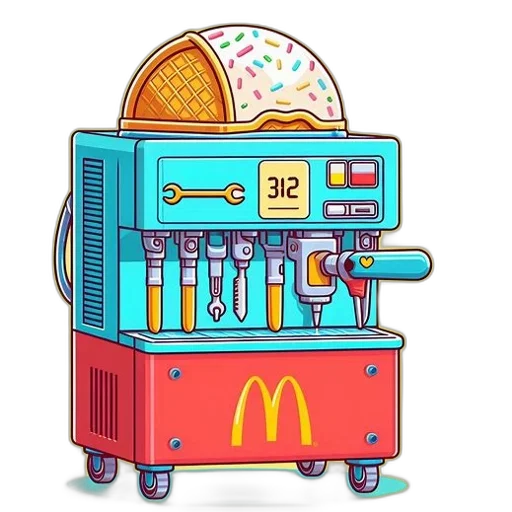 food, robot, 3d render, concept art transparent PNG cut-out