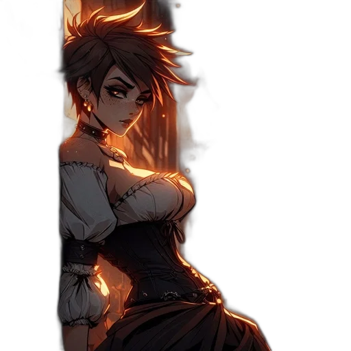 dress, staff, sword, weapon transparent PNG cut-out