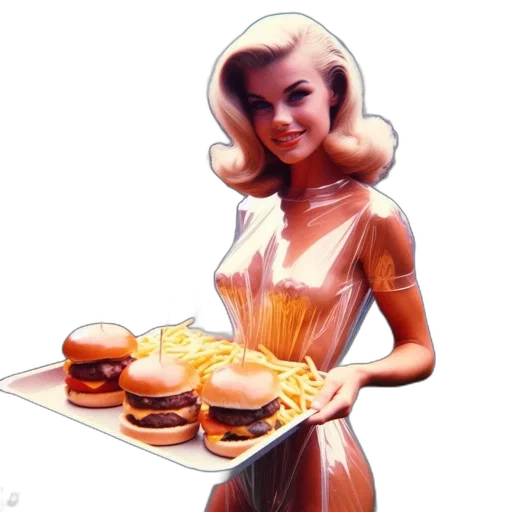 dress, food, robot, concept art transparent PNG cut-out