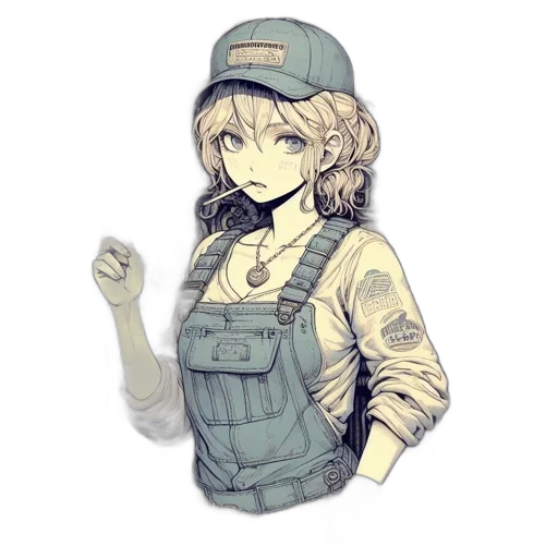 staff, hat, jacket, weapon transparent PNG cut-out