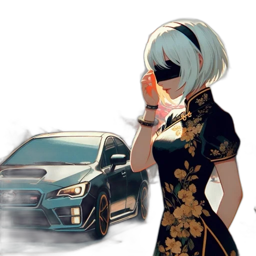 car, dress, weapon, staff transparent PNG cut-out