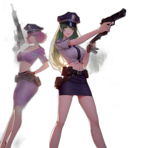 weapon, concept art, anime, 3d render transparent PNG cut-out