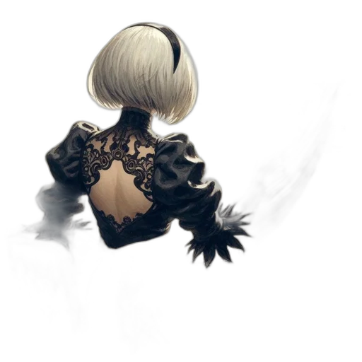 hair, weapon, staff, mask transparent PNG cut-out