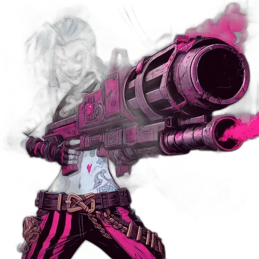 weapon, concept art, cyberpunk, comic book art transparent PNG cut-out