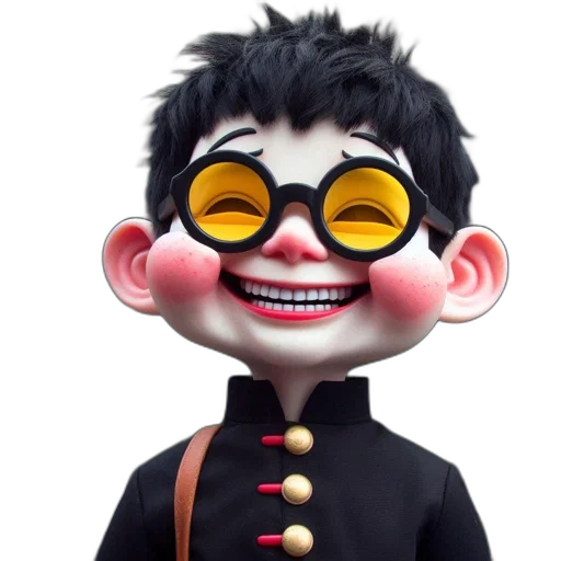 staff, mask, face, 3d render transparent PNG cut-out