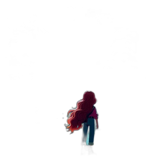 hair, dress, creature, jacket transparent PNG cut-out