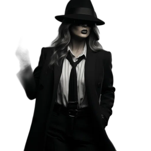 hat, staff, jacket, mask transparent PNG cut-out