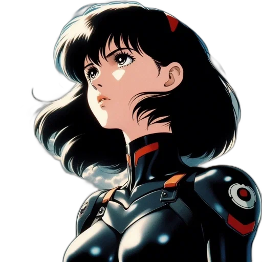 robot, face, anime, comic book art transparent PNG cut-out