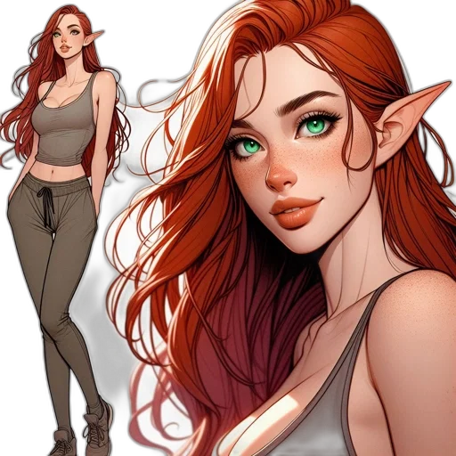 fantasy art, concept art, comic book art, cartoon transparent PNG cut-out