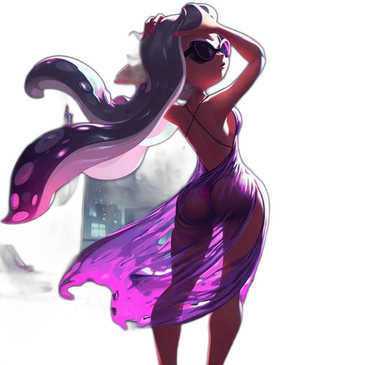 dress, concept art, fantasy art, anime transparent PNG cut-out