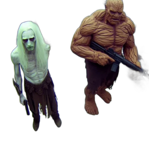 creature, mask, concept art, 3d render transparent PNG cut-out