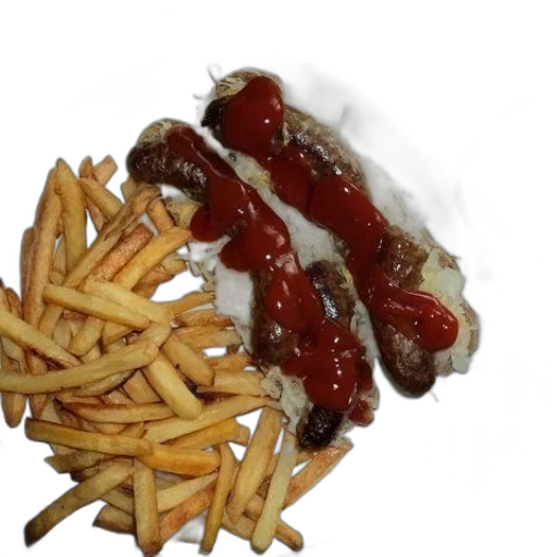 food, crown, robot, 3d render transparent PNG cut-out