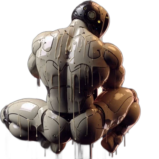 robot, concept art, comic book art, cyberpunk transparent PNG cut-out